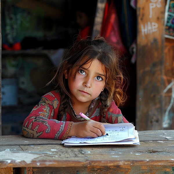 Roma Girl in Albania